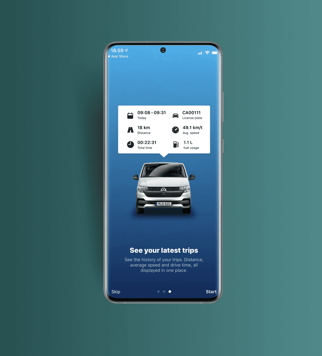 Volkswagen Fleet Connect screenshot